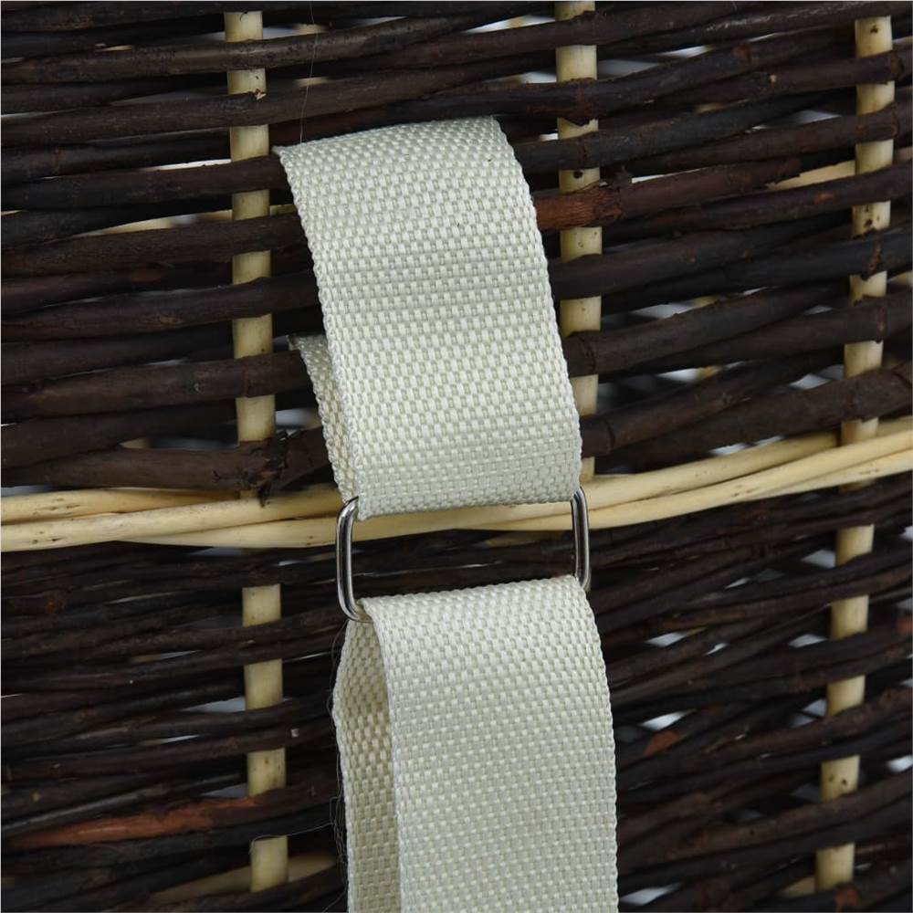 Firewood Backpack with Carrying Belts 50x44x58 cm Natural Willow