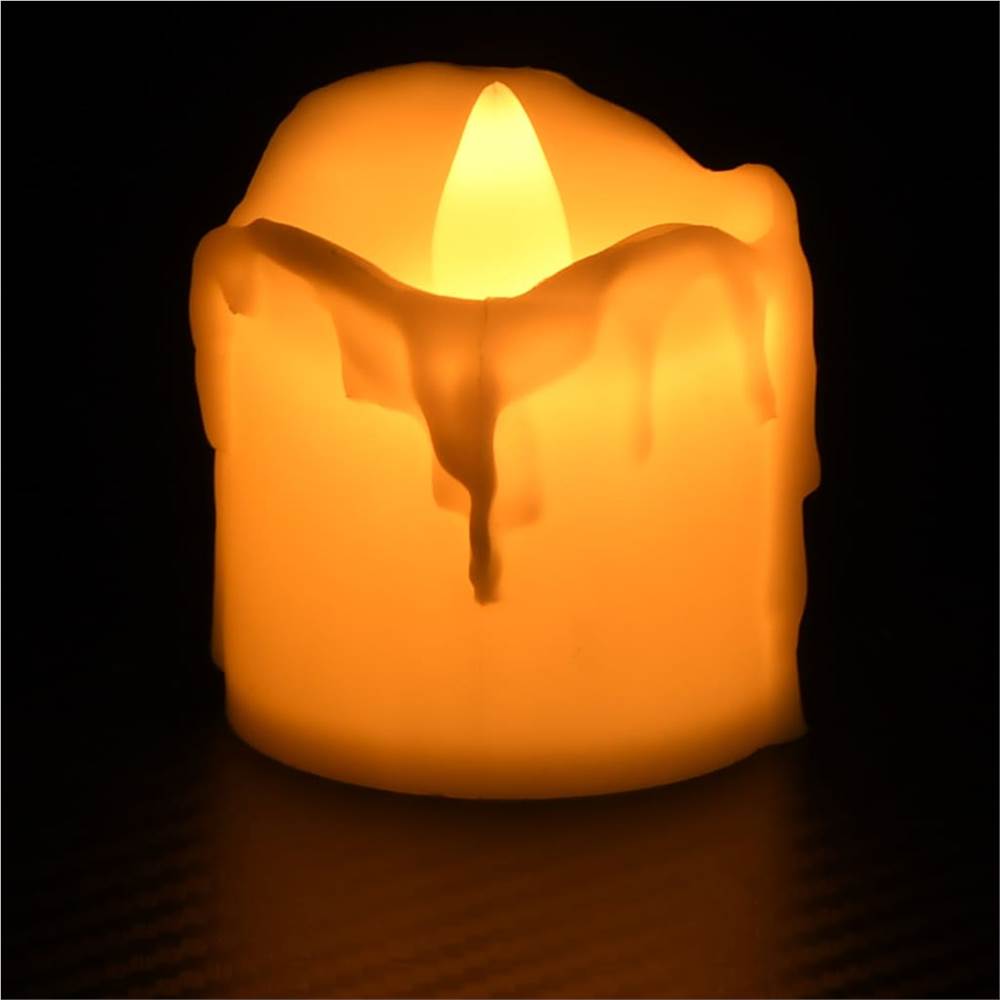 Flameless Electric Tea Lights LED Candles 24 pcs Warm White