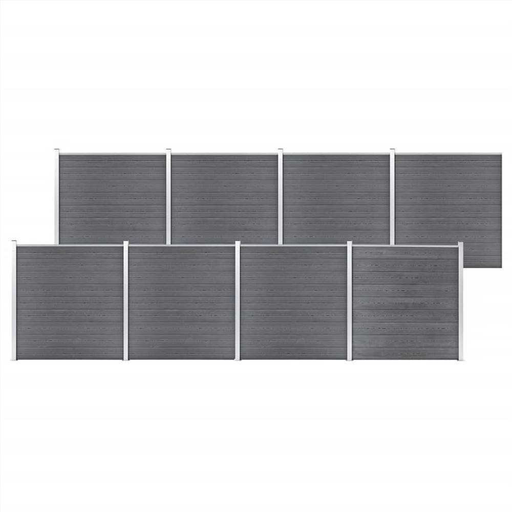 

Garden Fence WPC 1391x186 cm Grey