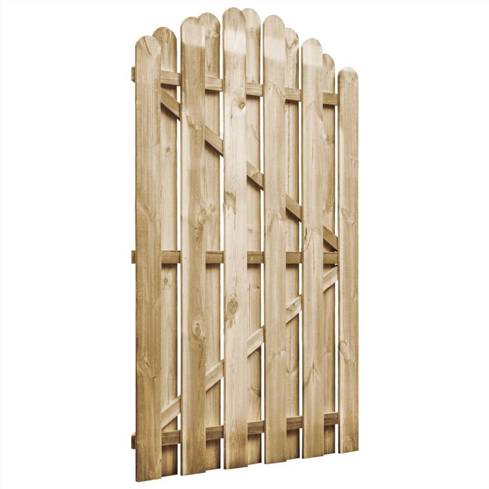 Garden Gate Impregnated Pinewood 100x150 Cm 8 Garden Gate Impregnated Pinewood 100x150 cm