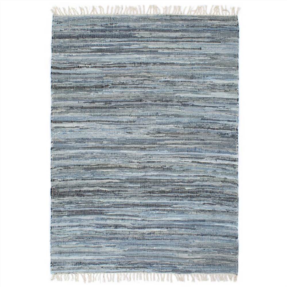 

Hand-woven Chindi Rug Denim 120x170 cm Blue