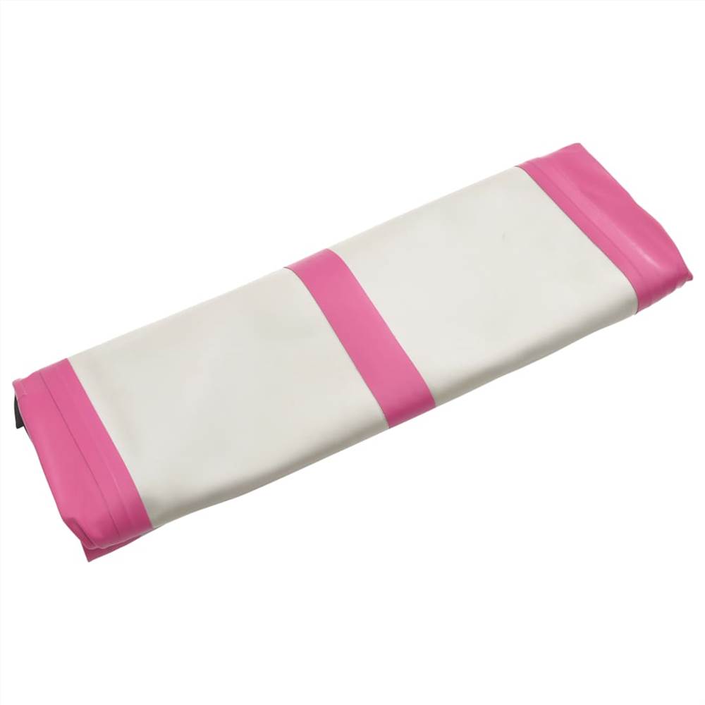 Inflatable Gymnastics Mat with Pump 800x100x15 cm PVC Pink 24 Inflatable Gymnastics Mat with Pump 800x100x15 cm PVC Pink
