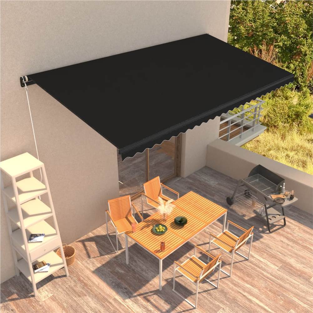 Manual Retractable Awning 600x300 cm Anthracite