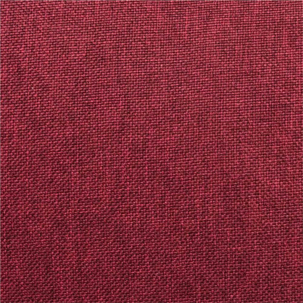 Massage Recliner Wine Red Fabric