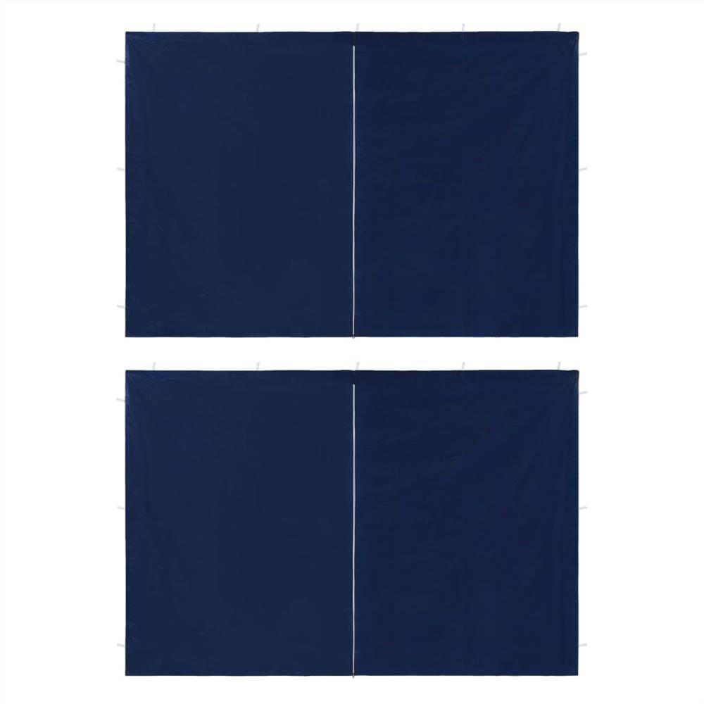 

Party Tent Sidewall 2 pcs with Zipper PE Blue