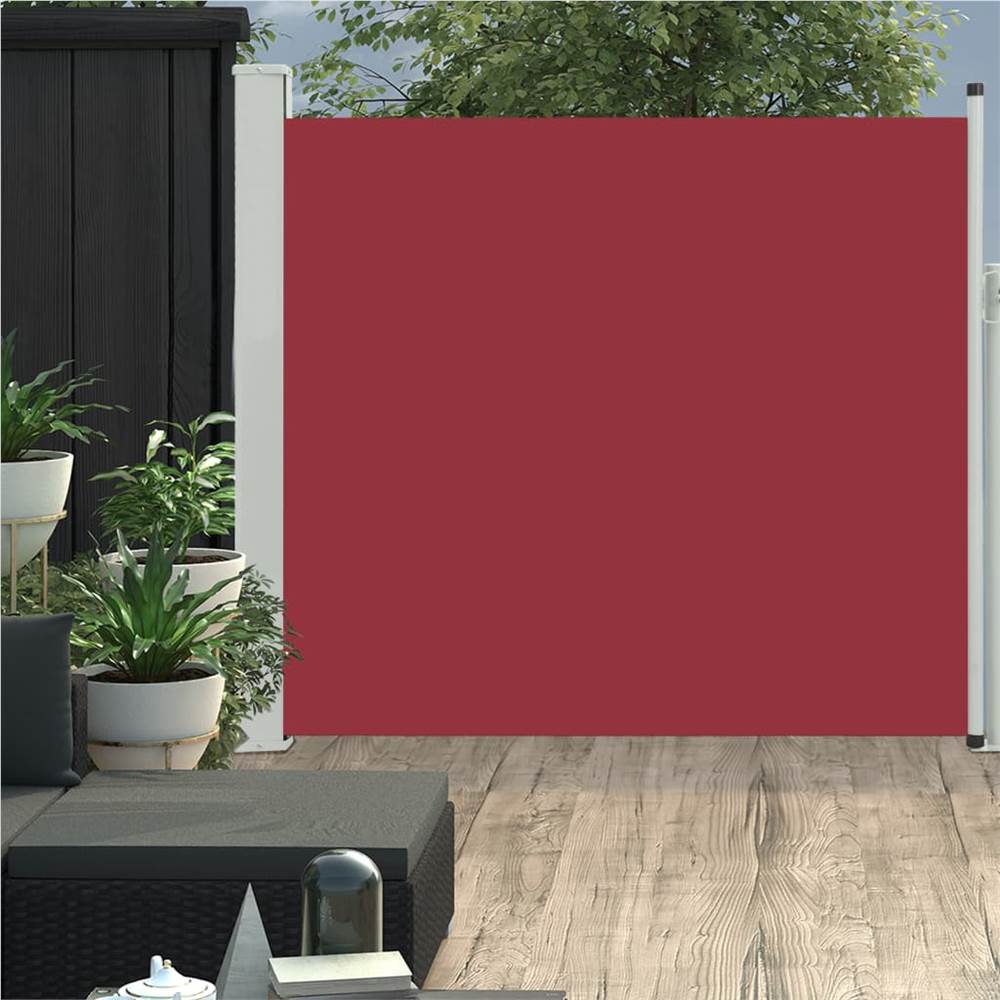 

Patio Retractable Side Awning 170x300 cm Red