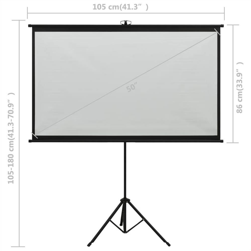 Projection Screen with Tripod 50" 4:3