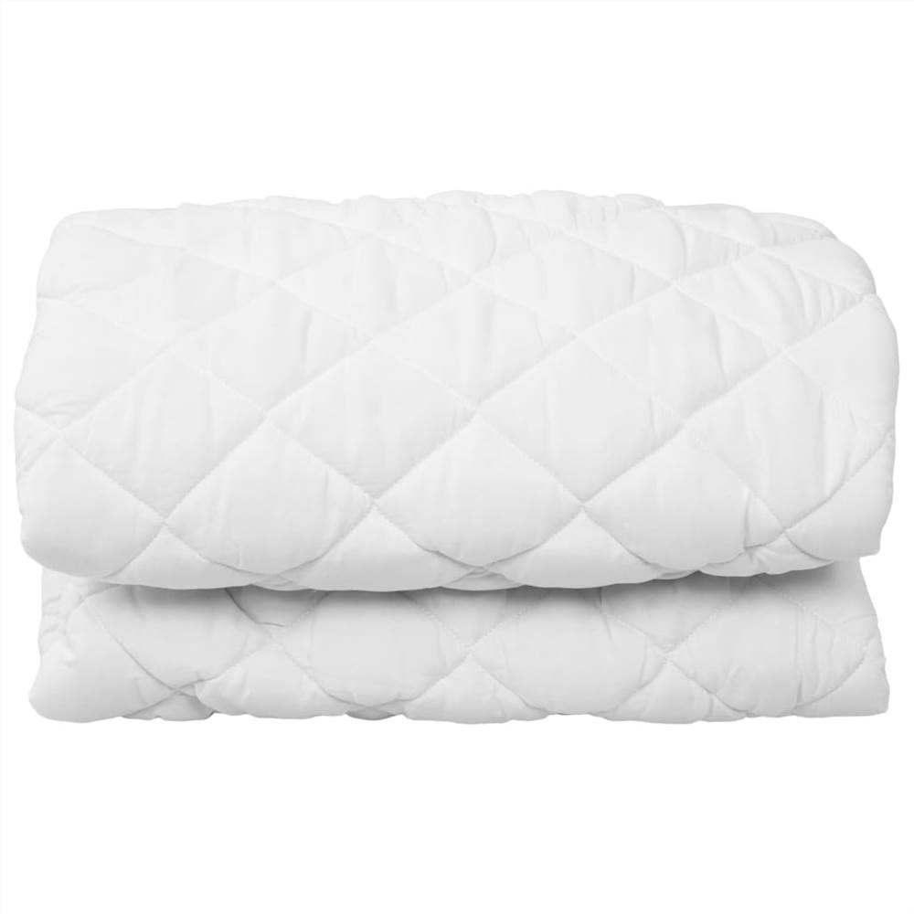 

Quilted Mattress Protector White 140x200 cm Light