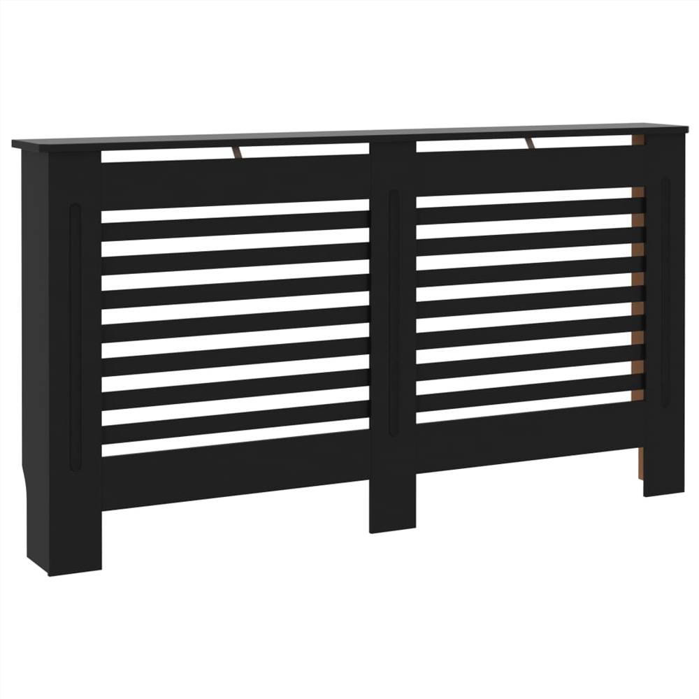Radiator Cover Black 152x19x81 cm MDF