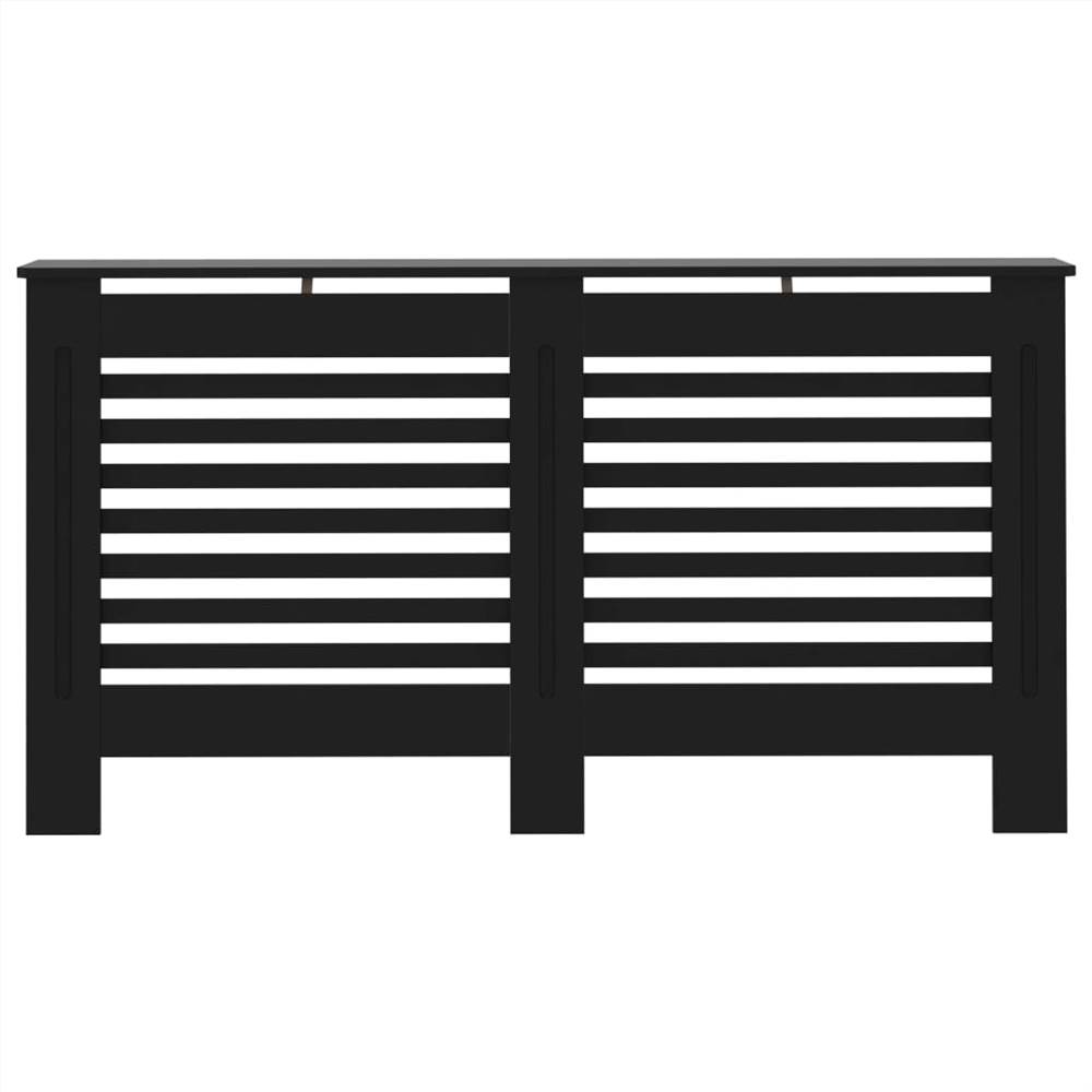 Radiator Cover Black 152x19x81 cm MDF