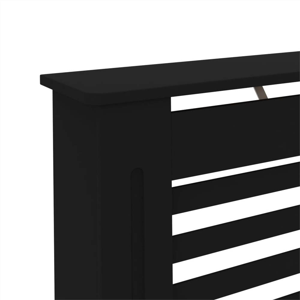 Radiator Cover Black 152x19x81 cm MDF
