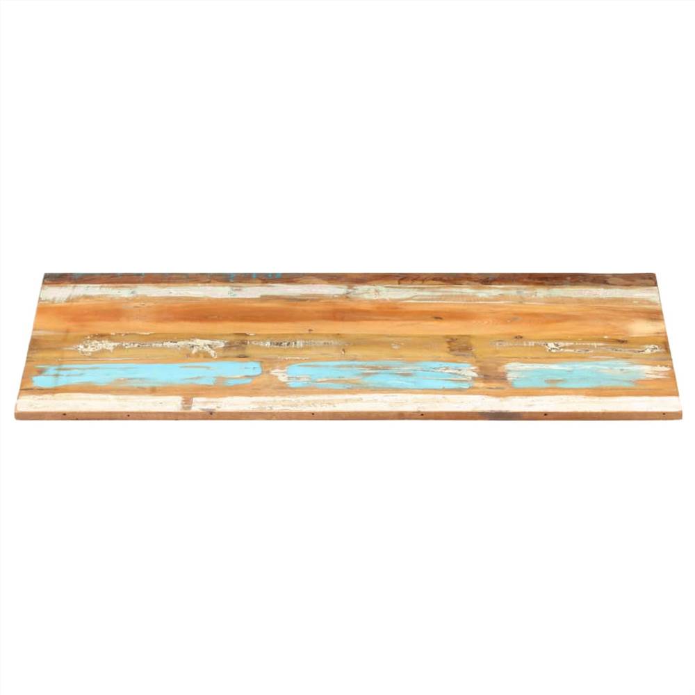 Rectangular Table Top 60x120 cm 15-16 mm Solid Reclaimed Wood