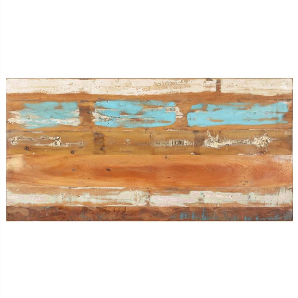Rectangular Table Top 60x120 cm 15-16 mm Solid Reclaimed Wood