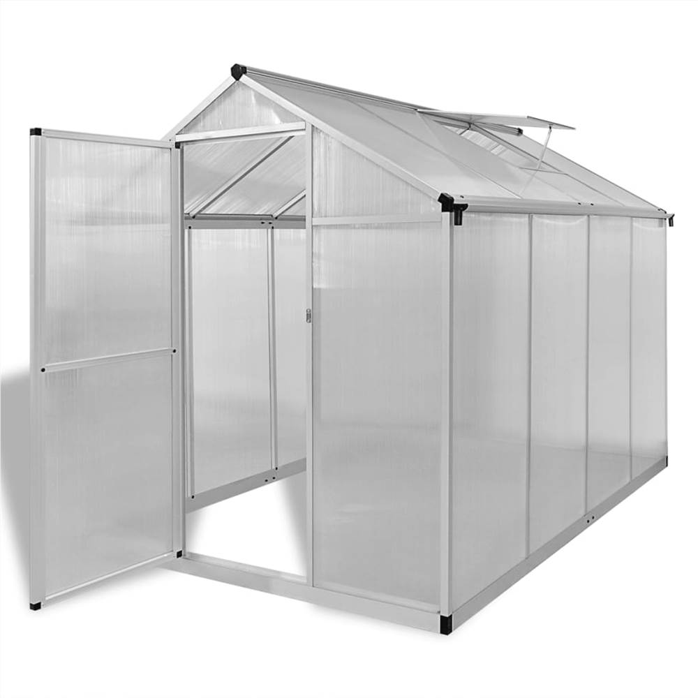 Reinforced Aluminium Greenhouse with Base Frame 4,6 m²