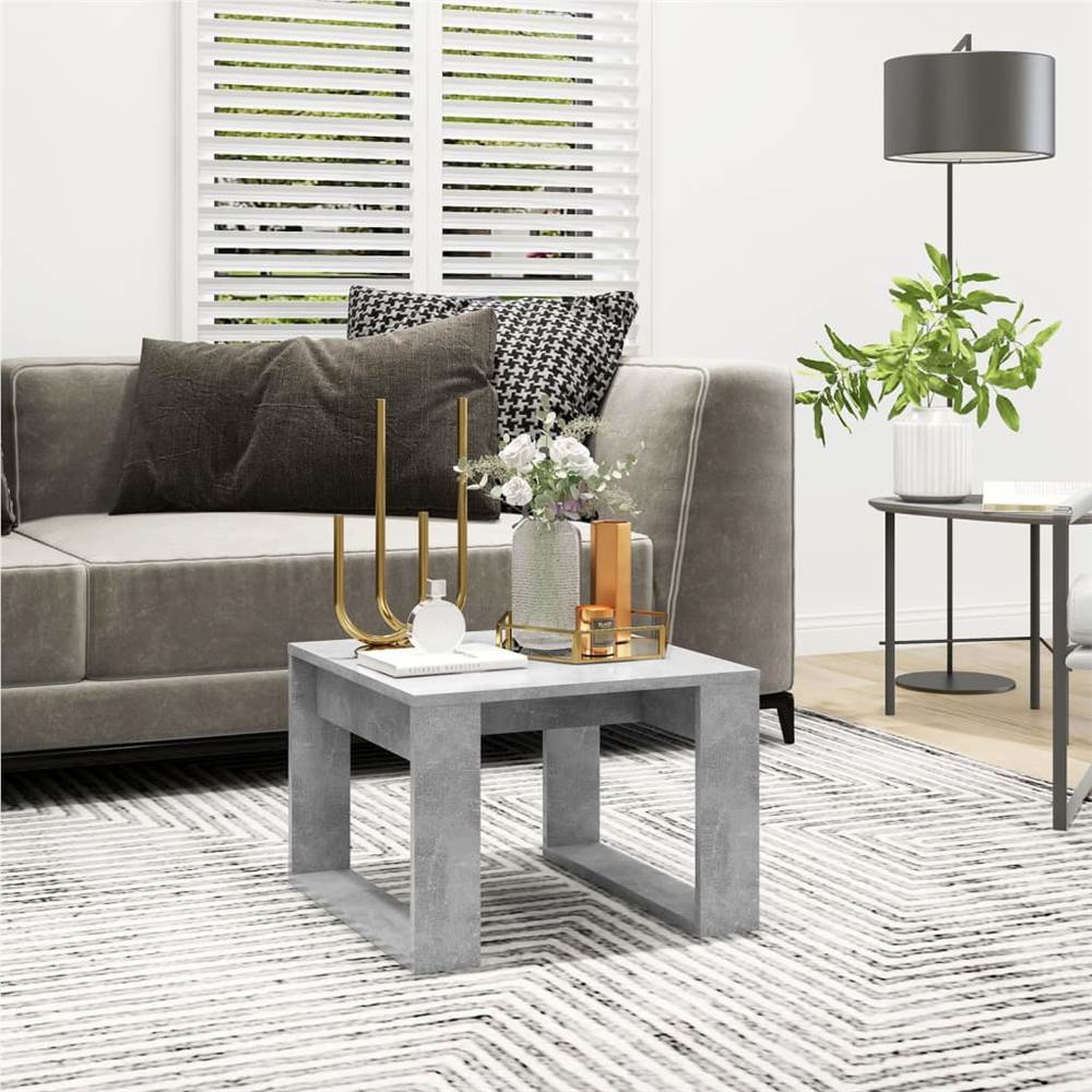 

Side Table Concrete Grey 50x50x35 cm Chipboard