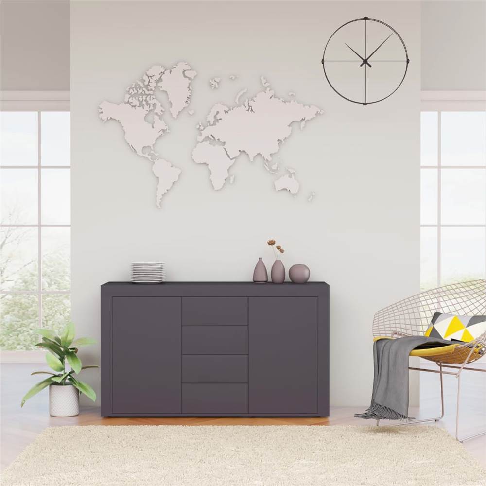 

Sideboard Grey 120x36x69 cm Chipboard
