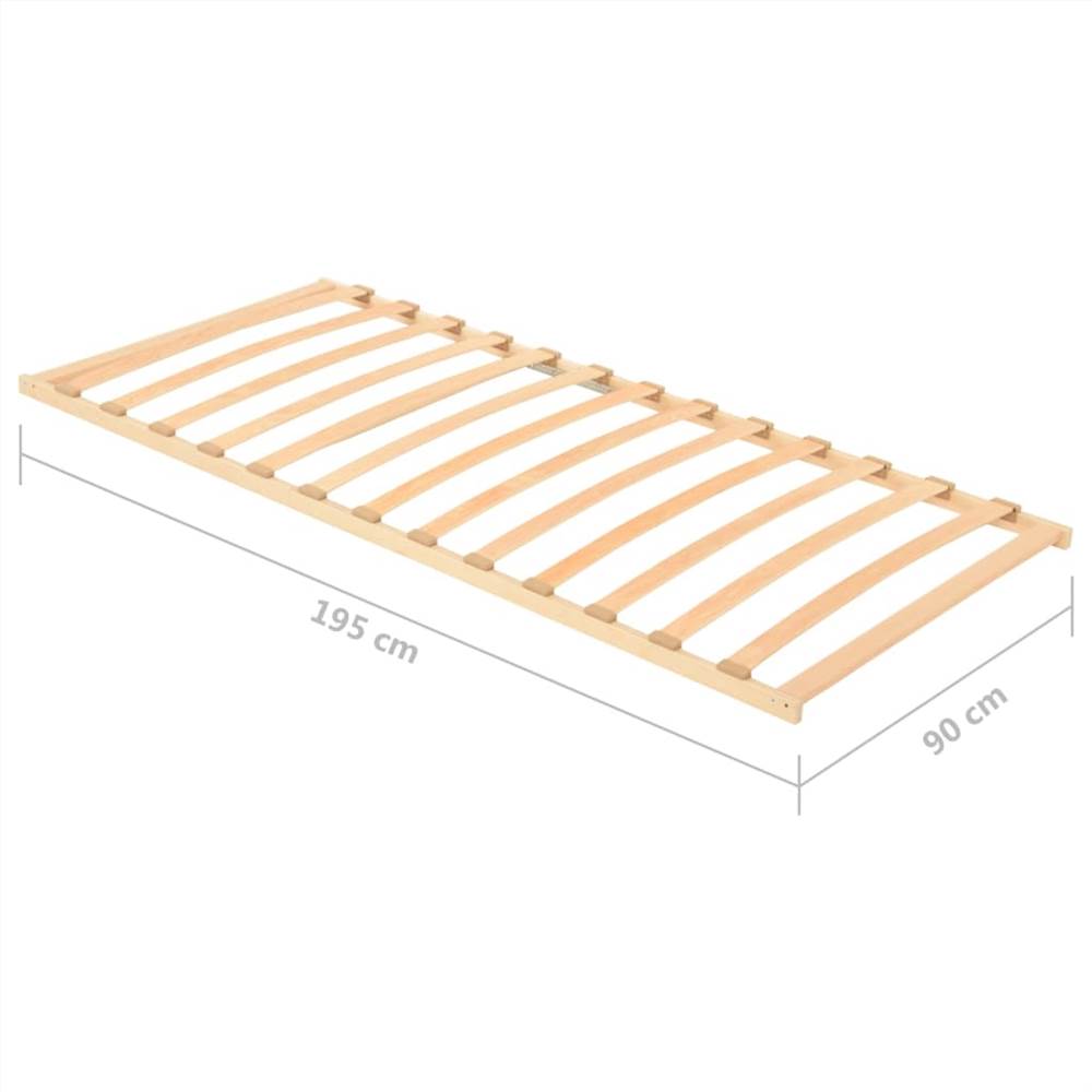 Slatted Bed Base with 13 Slats 90x200 cm