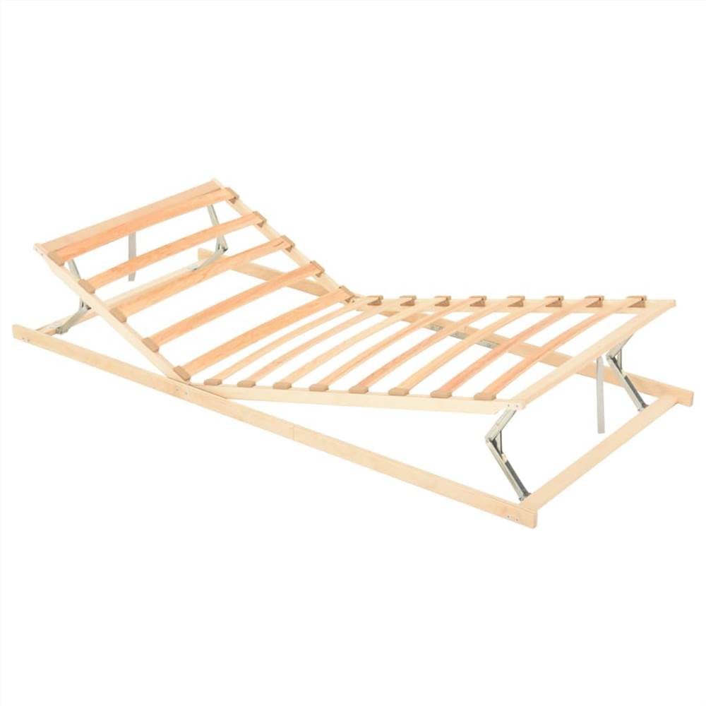 

Slatted Bed Base with 13 Slats Adjustable Head & Foot 80x200 cm