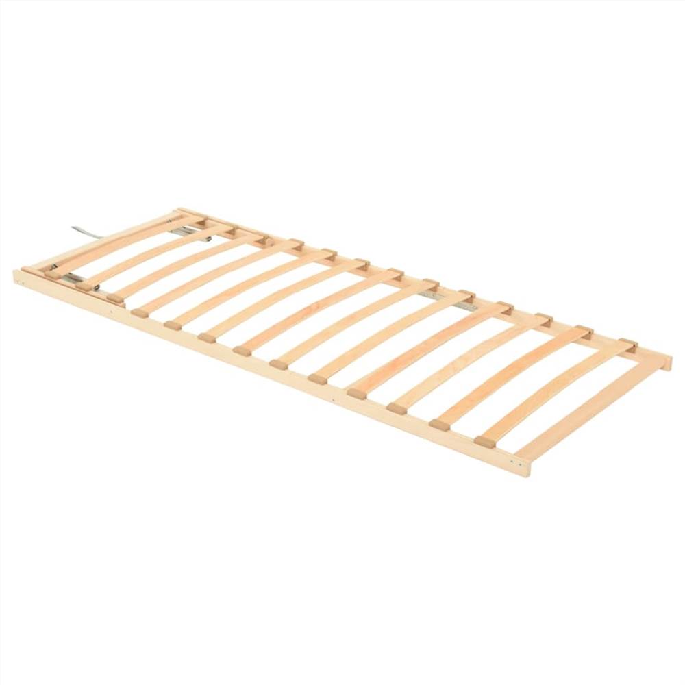 Slatted Bed Base with 13 Slats Adjustable Head 70x200 cm