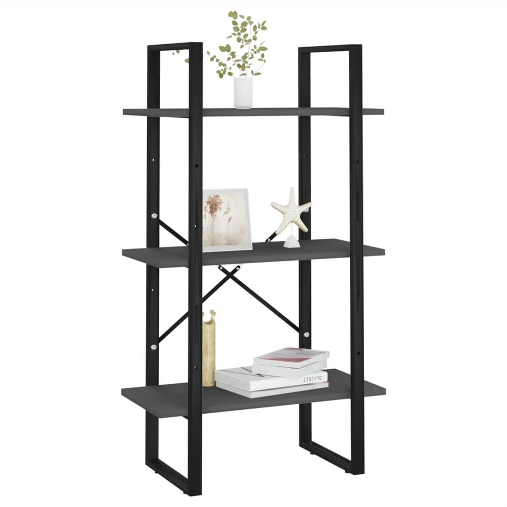 Storage Shelf Grey 60x30x105 cm Chipboard