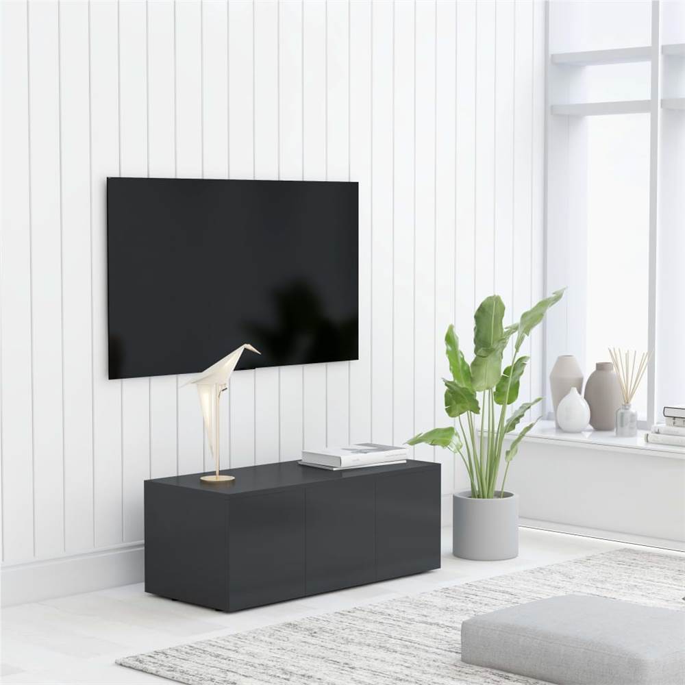 

TV Cabinet Grey 80x34x30 cm Chipboard