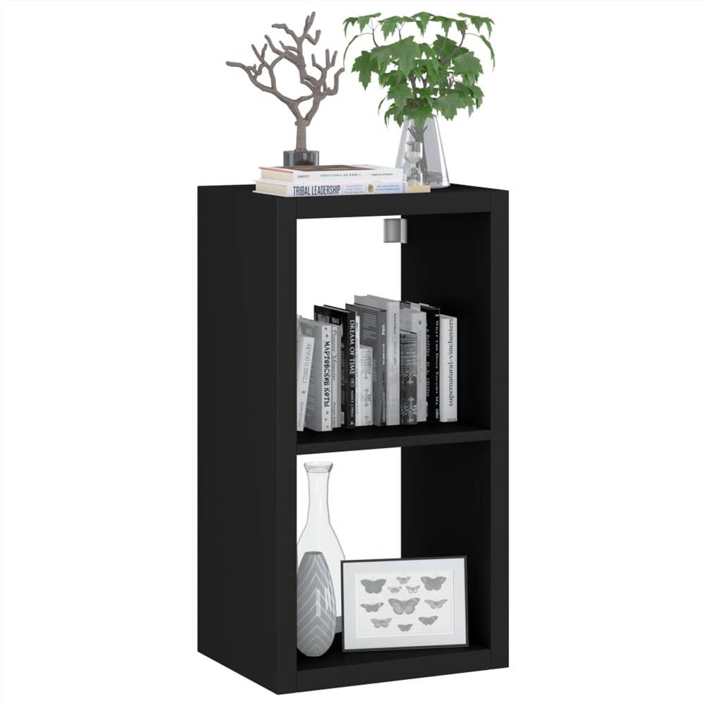Wall Cube Shelf Black 69.5x29.5x37 cm MDF