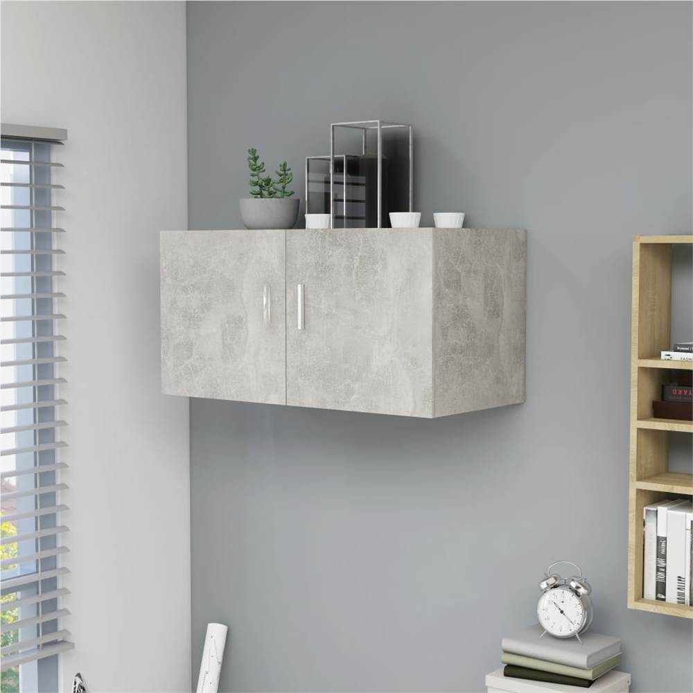 

Wall Mounted Cabinet Concrete Grey 80x39x40 cm Chipboard
