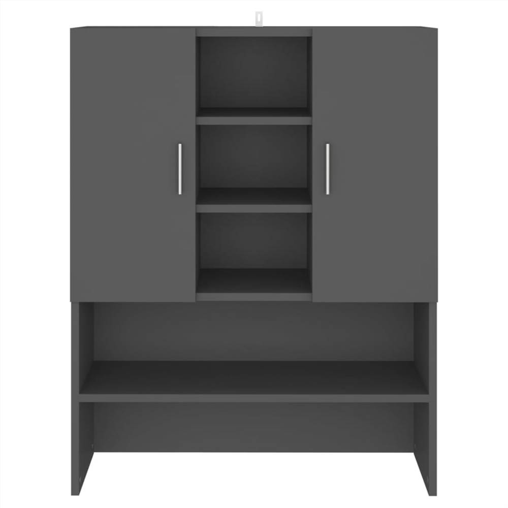 Washing Machine Cabinet Grey 70.5x25.5x90 cm