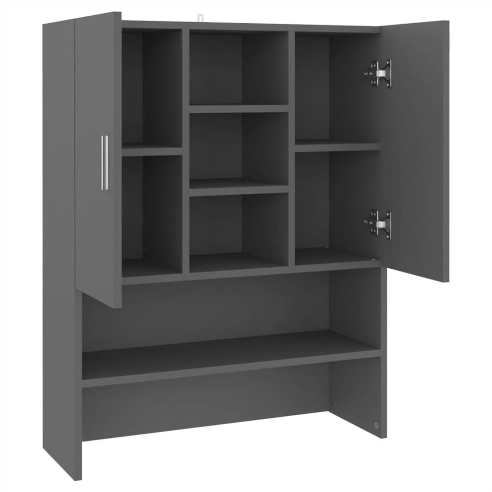 Washing Machine Cabinet Grey 70.5x25.5x90 cm