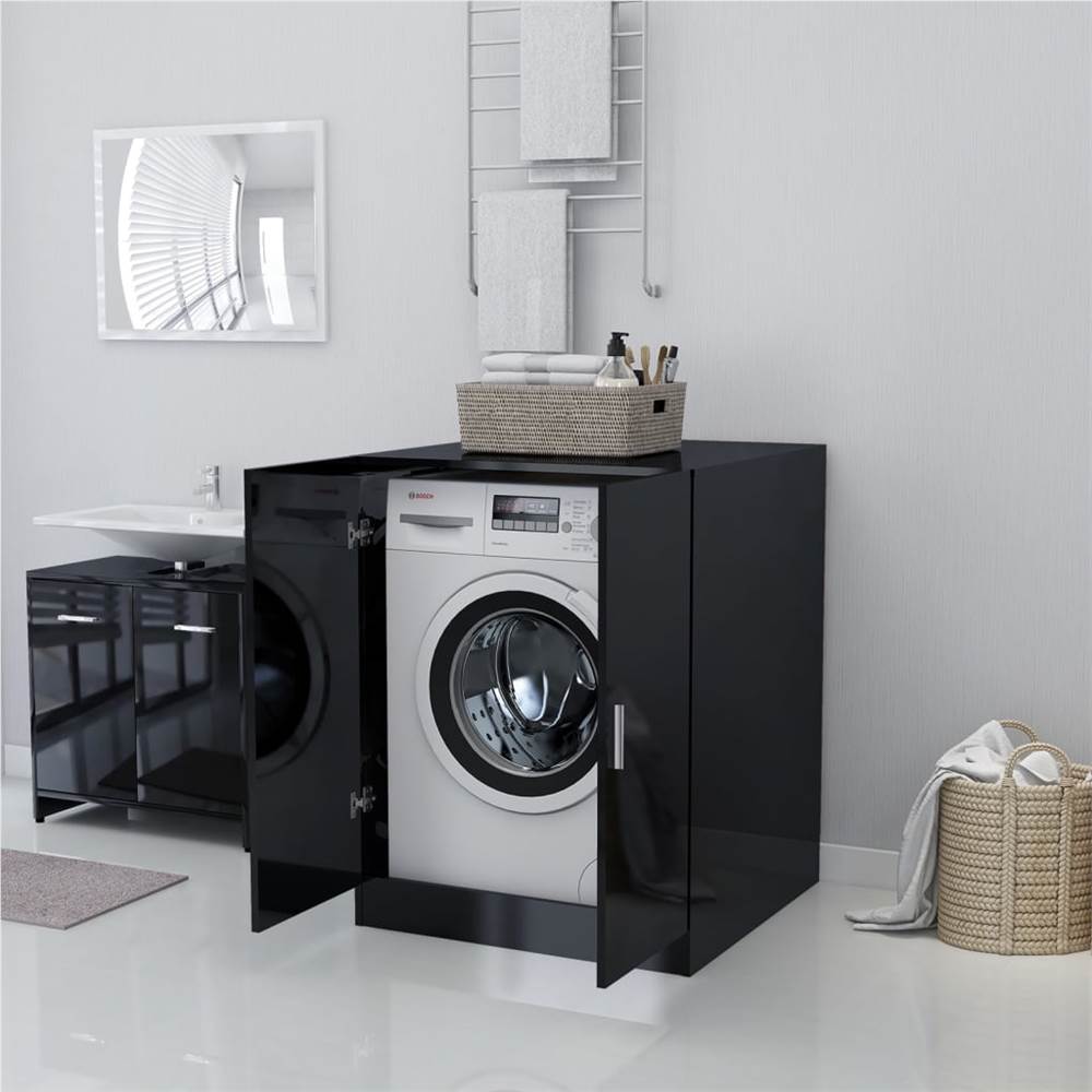 Best Sale ๐ Washing Machine Cabinet High Gloss Black 71x71.5x91.5 cm ๐ฏ 17 Washing Machine Cabinet High Gloss Black 71x71.5x91.5 cm