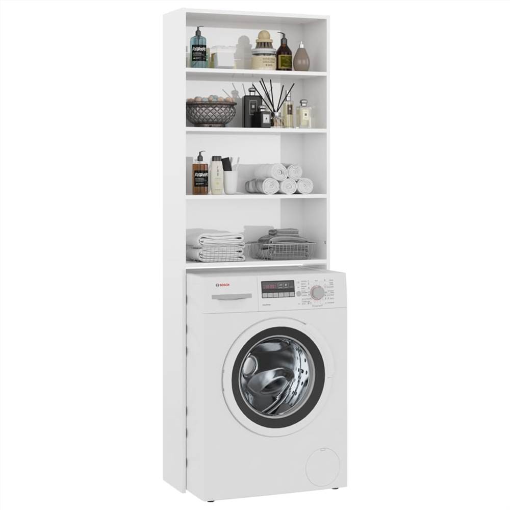 Deals 🤩 Washing Machine Cabinet High Gloss White 64x24x190 cm 👍 16 Washing Machine Cabinet High Gloss White 64x24x190 cm
