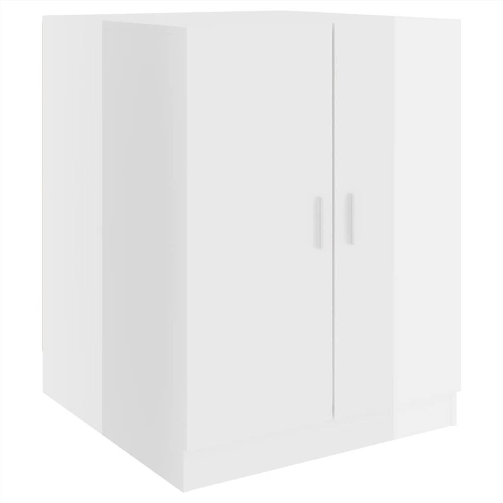 Washing Machine Cabinet High Gloss White 71x71.5x91.5 cm