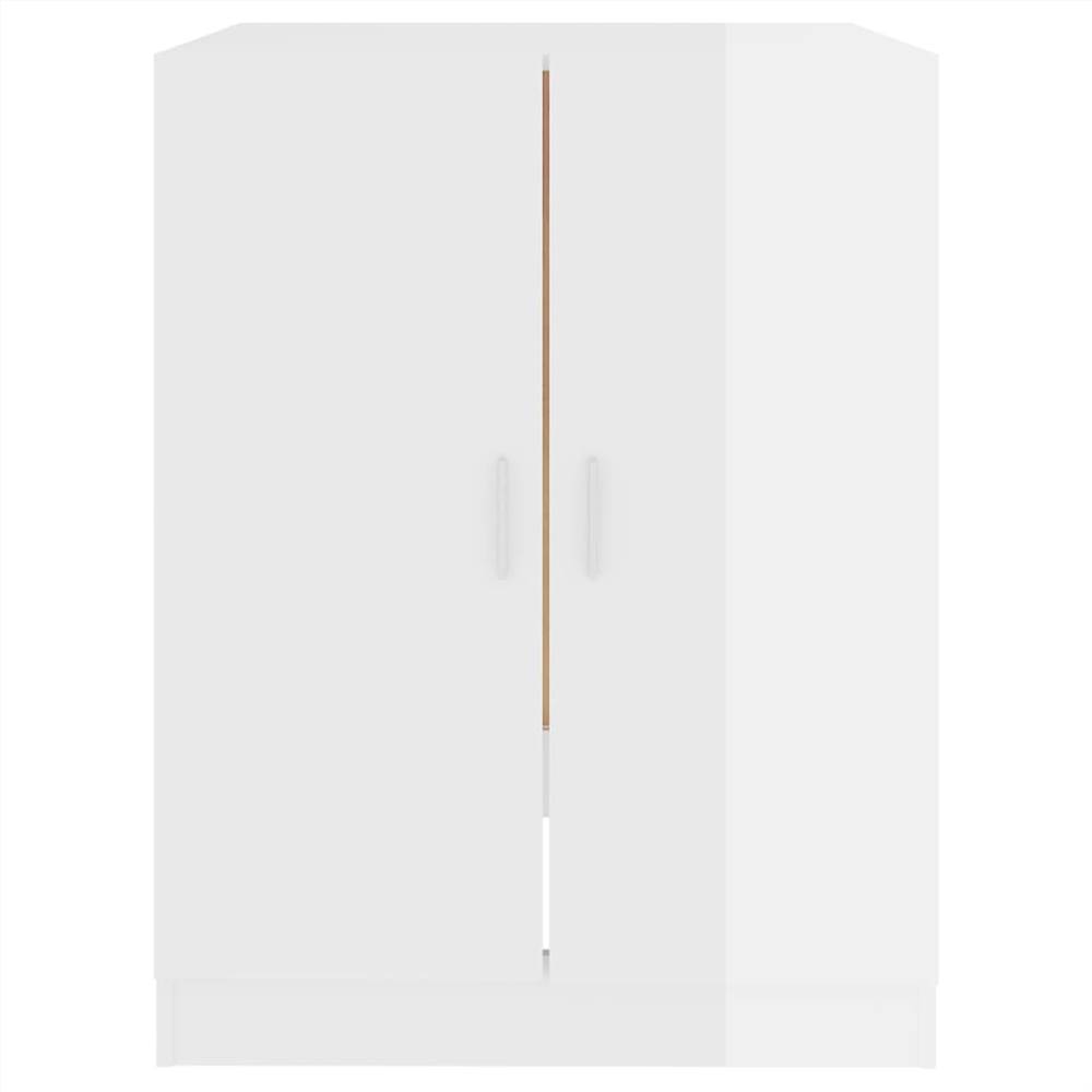 Washing Machine Cabinet High Gloss White 71x71.5x91.5 cm