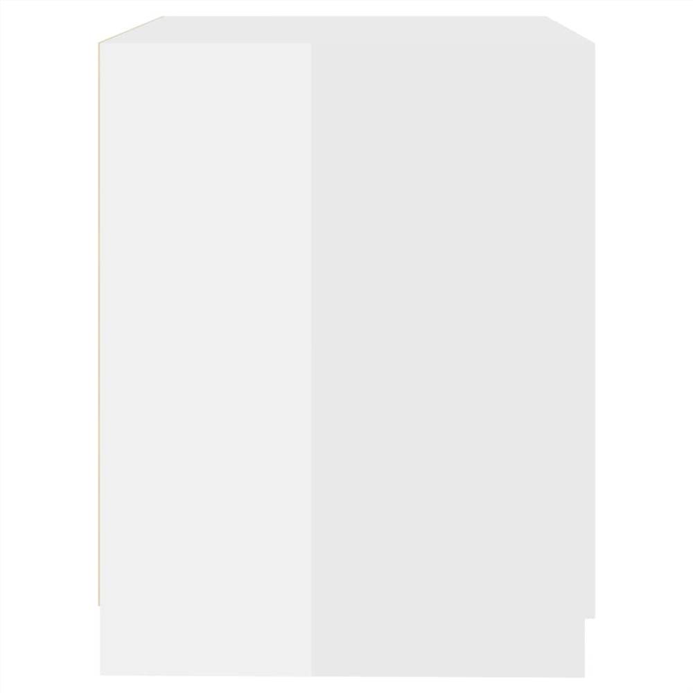 Washing Machine Cabinet High Gloss White 71x71.5x91.5 cm