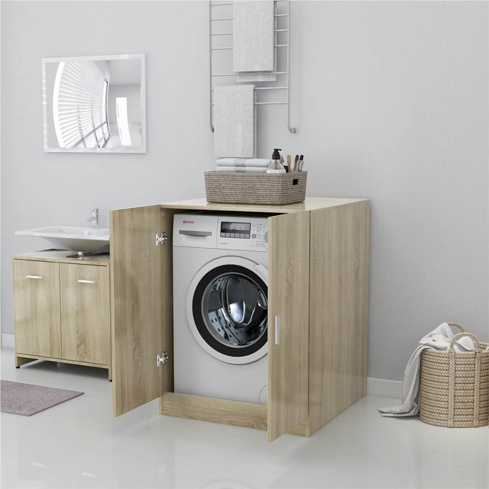 Washing Machine Cabinet Sonoma Oak 71x71.5x91.5 cm