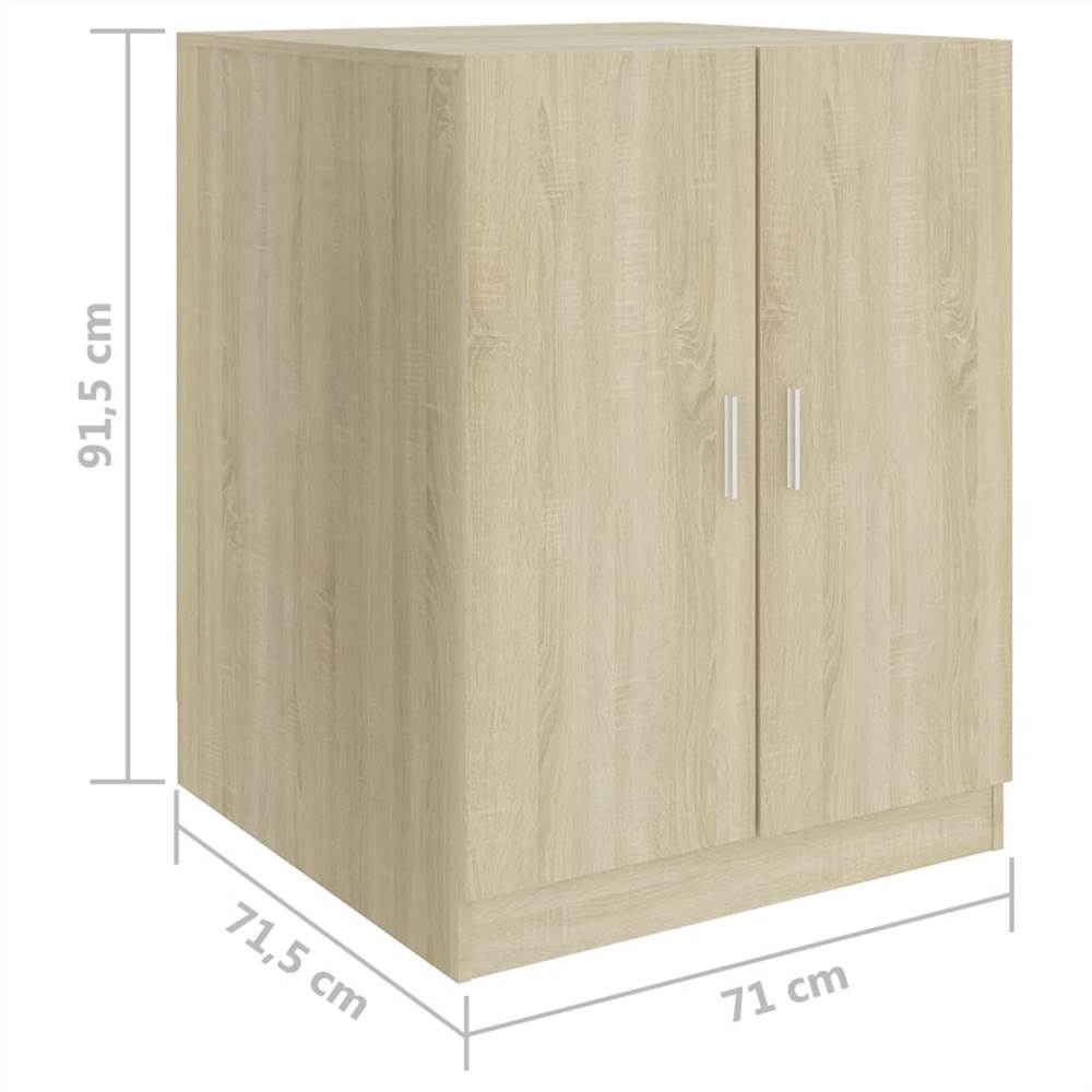 Washing Machine Cabinet Sonoma Oak 71x71.5x91.5 cm