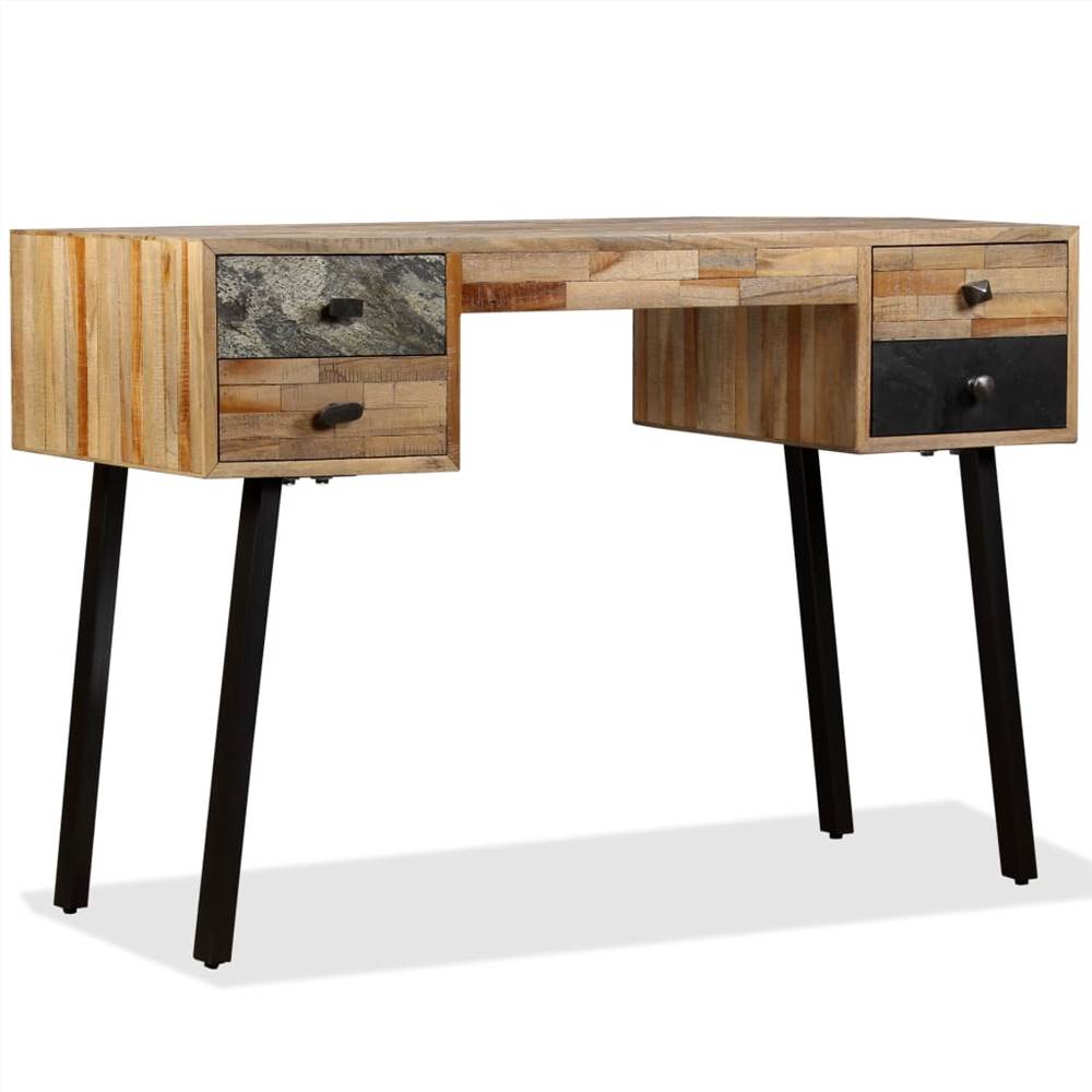 Writing Desk Solid Reclaimed Teak 110x50x76 cm