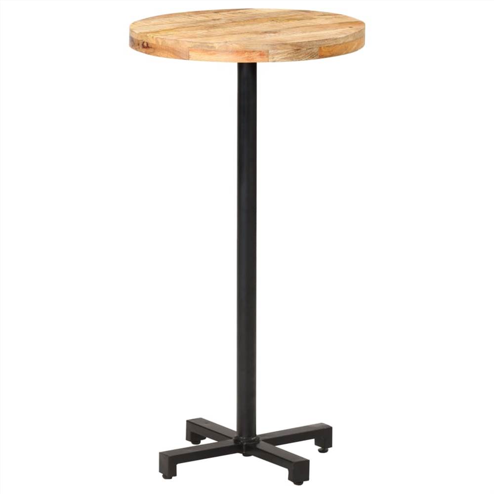 Bistro Table Round Ø60x110 cm Rough Mango Wood