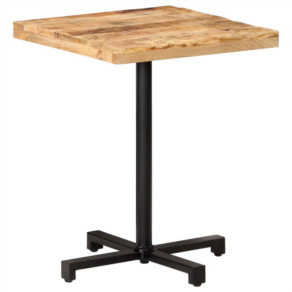 Bistro Table Square 60x60x75 cm Rough Mango Wood
