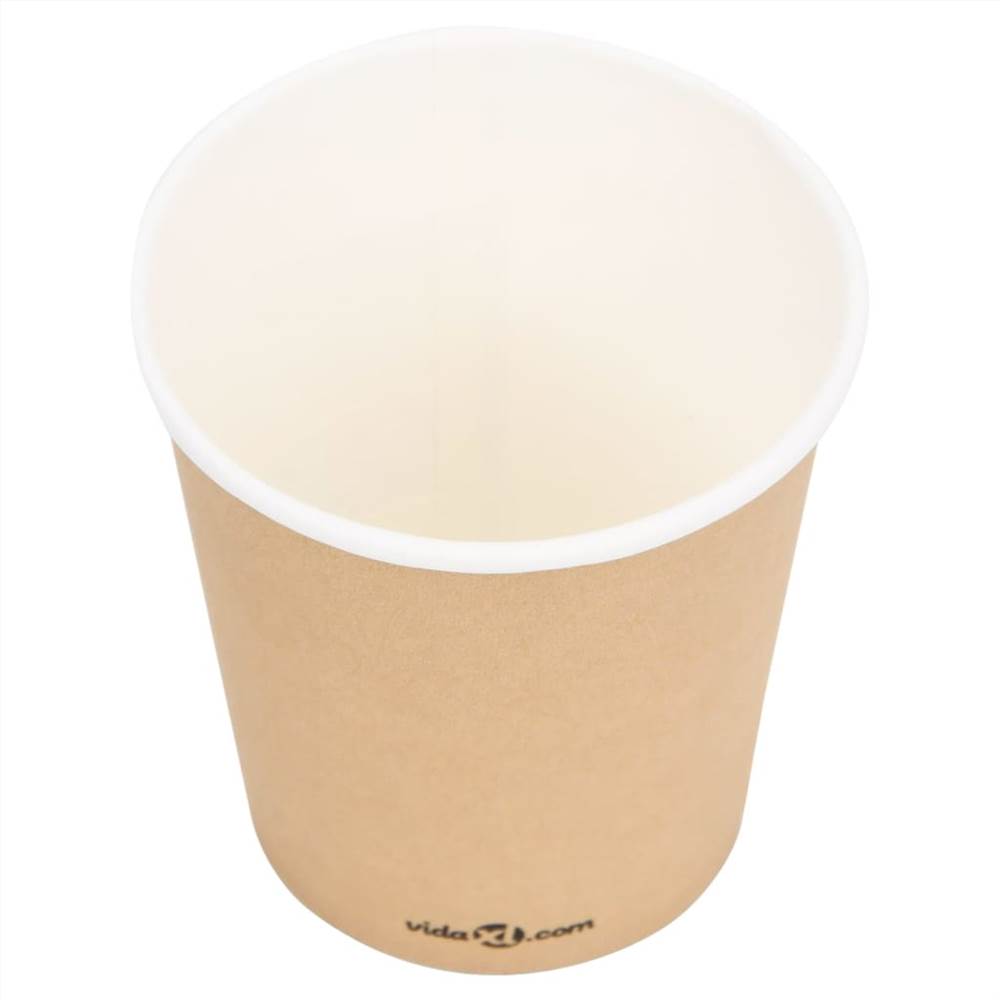 Coffee Paper Cups 200 ml 1000 pcs Brown