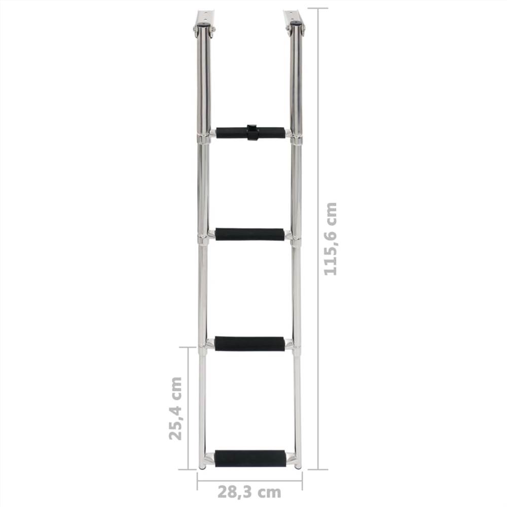 Folding Boarding Ladder 4-step Stainless Steel