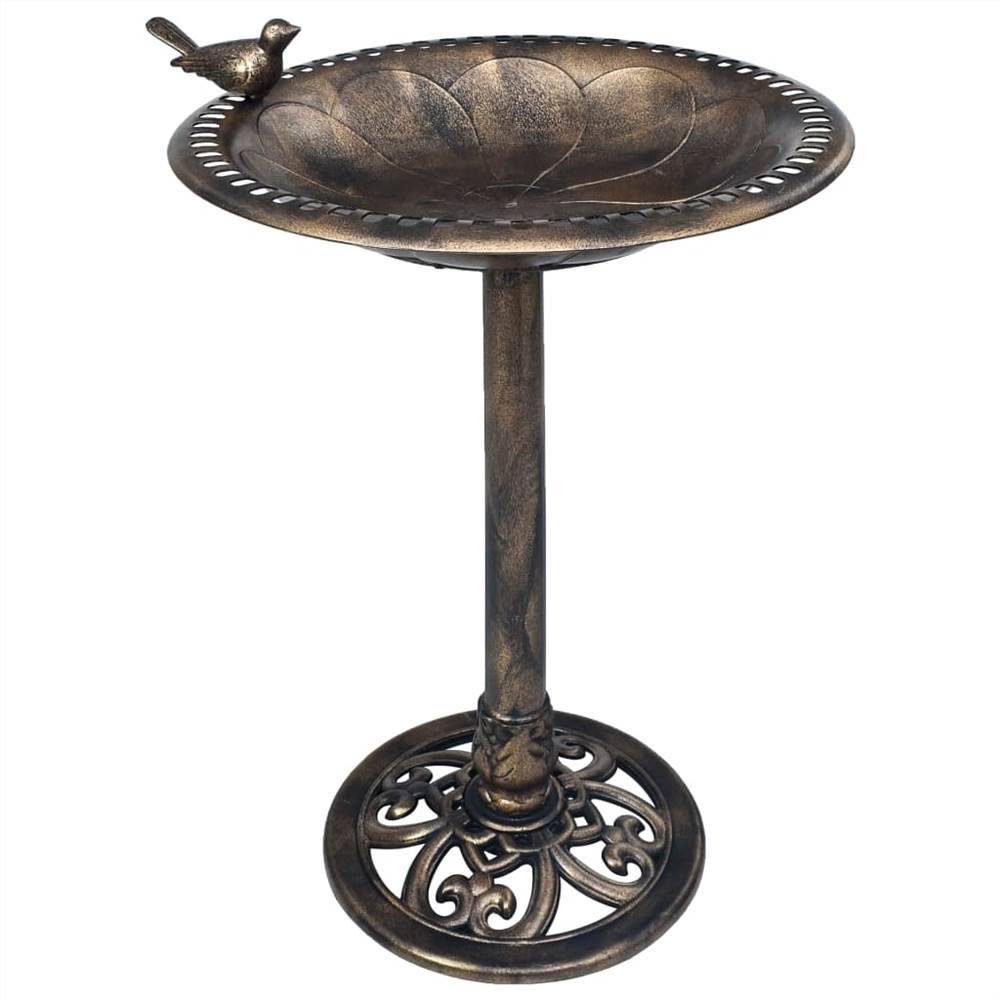 

Garden Bird Bath Bronze Plastic