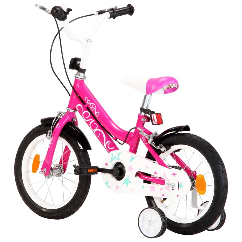 Kids Bike 14 inch Black and Pink