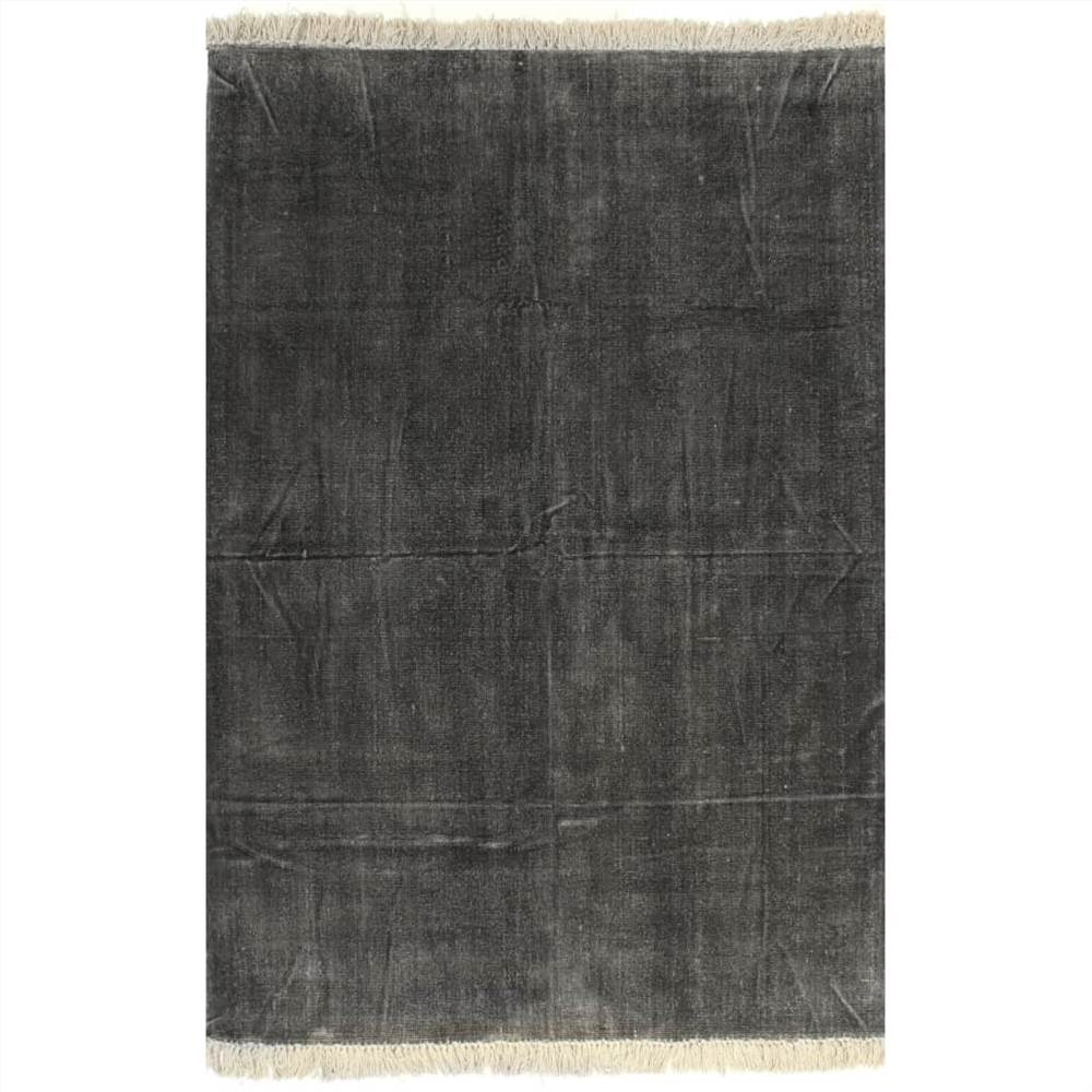 

Kilim Rug Cotton 160x230 cm Anthracite