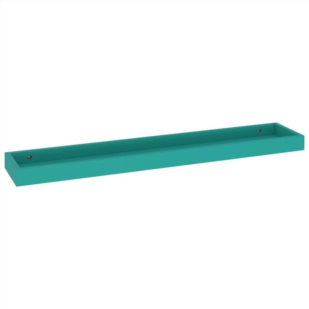 Loggia Wall Shelves 4 pcs Blue 80x15x4 cm MDF
