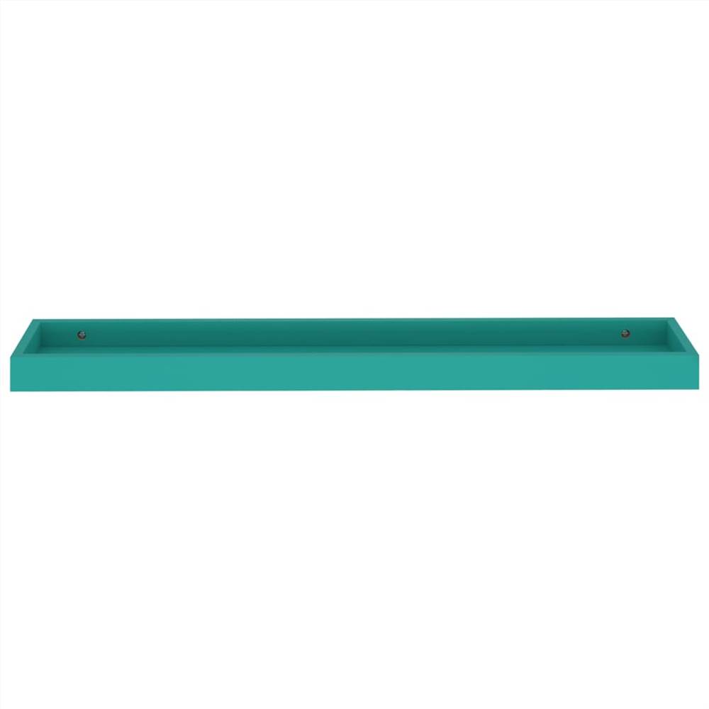 Loggia Wall Shelves 4 pcs Blue 80x15x4 cm MDF