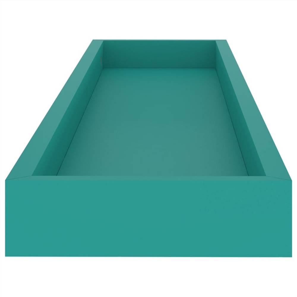 Loggia Wall Shelves 4 pcs Blue 80x15x4 cm MDF