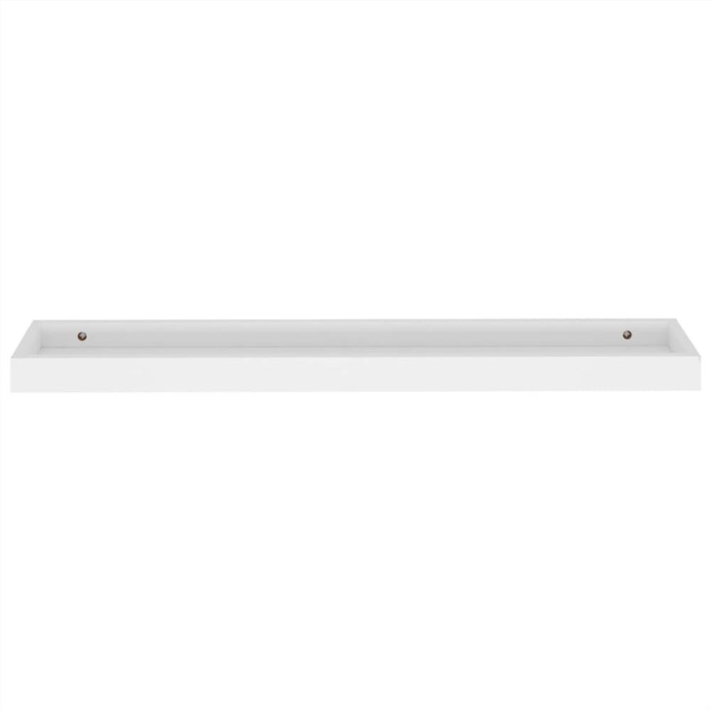 Loggia Wall Shelves 4 pcs White 80x15x4 cm MDF