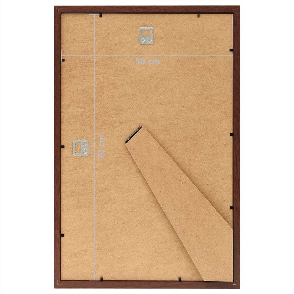 Photo Frames Collage 5 pcs for Wall or Table Brown 50x70 cm MDF