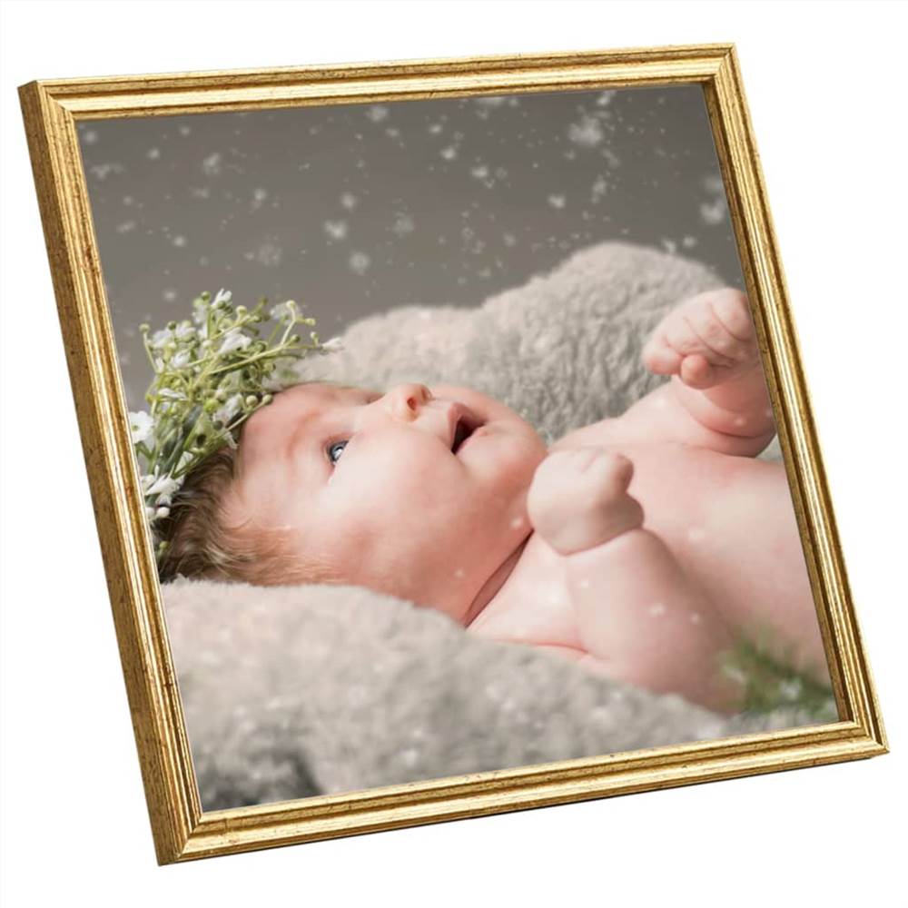 Photo Frames Collage 5 pcs for Wall or Table Gold 30x30 cm MDF